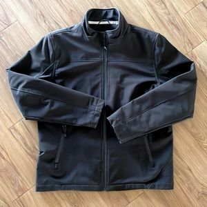 Black Rivet Soft Shell Jacket, Size Large